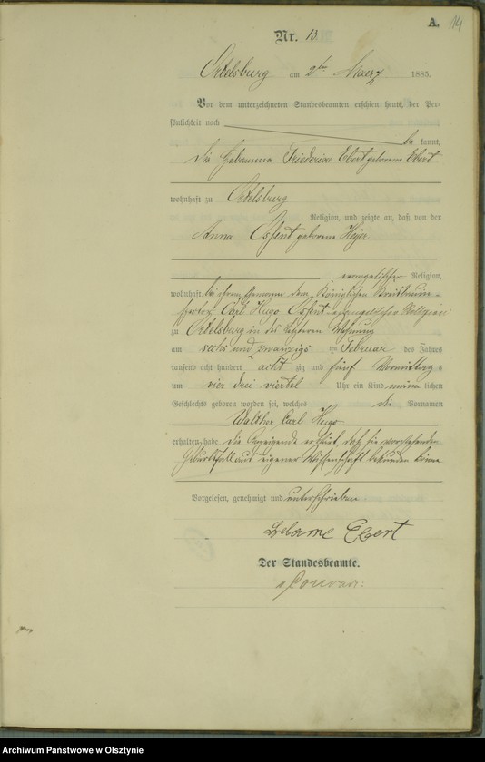 image.from.unit.number "Geburts-Haupt-Register Nr 1 - 98"