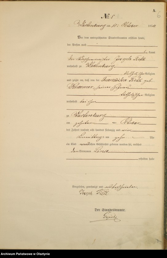 image.from.unit.number "Haupt-Geburts-Register Nr 1 - 51"