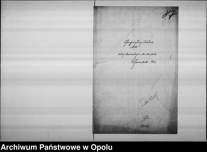 Obraz 5 z jednostki "Genehmigungsurkunde betr[effend] bauliche Veränderungen bei der städt[ischen] Gasanstalt"