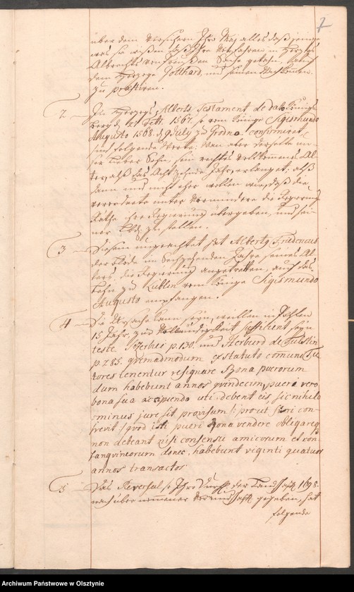 image.from.unit.number "Sammlung Curländischer Akten Aktenfragmenty in 8 Grupen t.1"