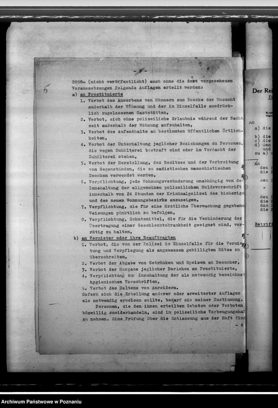 Obraz 9 z jednostki "Zarządzenia w sprawie zwalczania prostytucji i chorób wenerycznych"