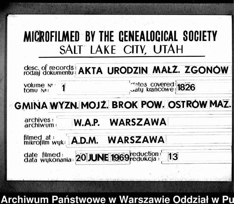 image.from.unit.number "Akta urodzeń, małżeństw i zgonów"