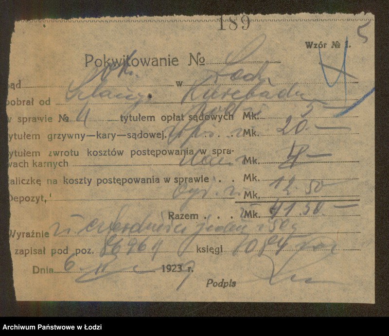 Obraz 7 z jednostki "Szlama Kurebart- pośrednictwo handlowe"