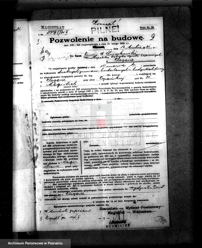 Obraz 13 z jednostki "Zatwierdzenie projektu urządzenia istniejącej fabryki papieru własność K. Świerkowski w Pleszewie"