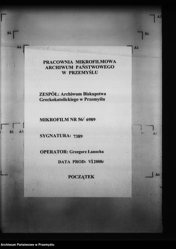 Obraz 1 z jednostki "[Kopie ksiąg metrykalnych parafii Nowa Wieś z filią Łosie (dekanat Muszyna)]"