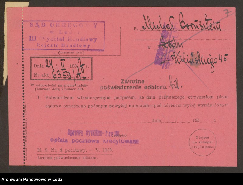 Obraz 9 z jednostki "M.Bernsztein- sprzedaż manufaktury, firanek i koronek"