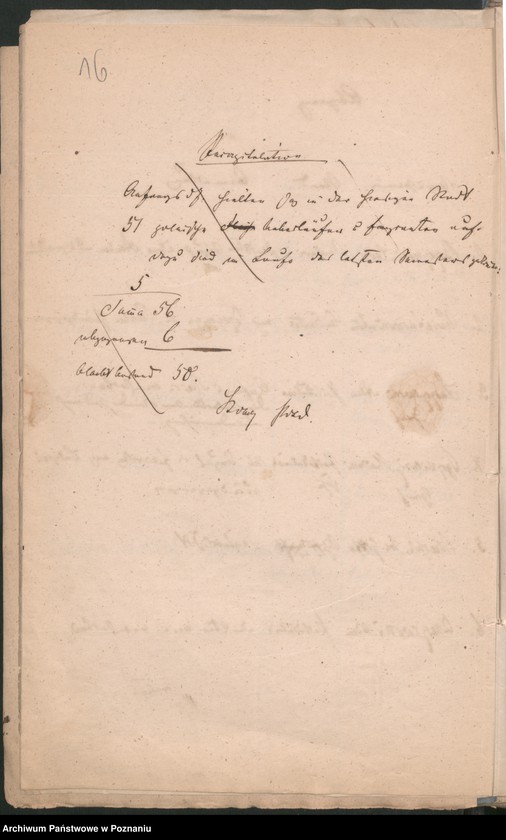Obraz 19 z jednostki "A. betr. die verschiedenen Korrespondenzen wegen Ausweisung der polnischen Überläufer sowie auch die dem Herrn Ober Präsidenten bezüglich dieser Individuen einzureichenden Veränderungs-Nachweisungen"