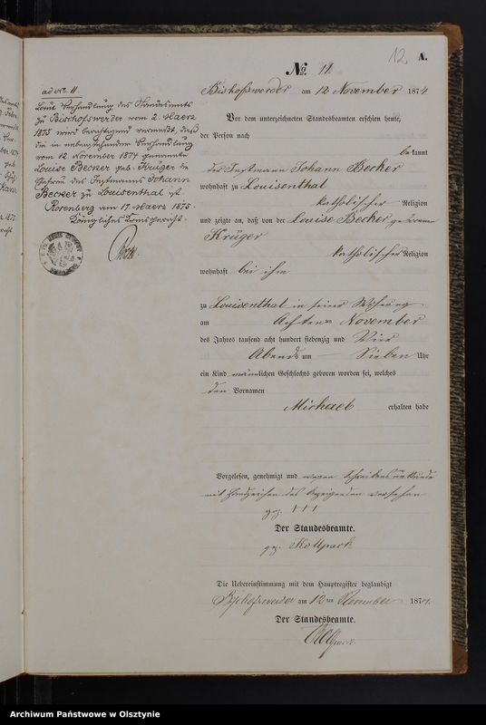 image.from.team "Urząd Stanu Cywilnego w Biskupcu Pomorskim pow. iławski (dawny pow. suski )"