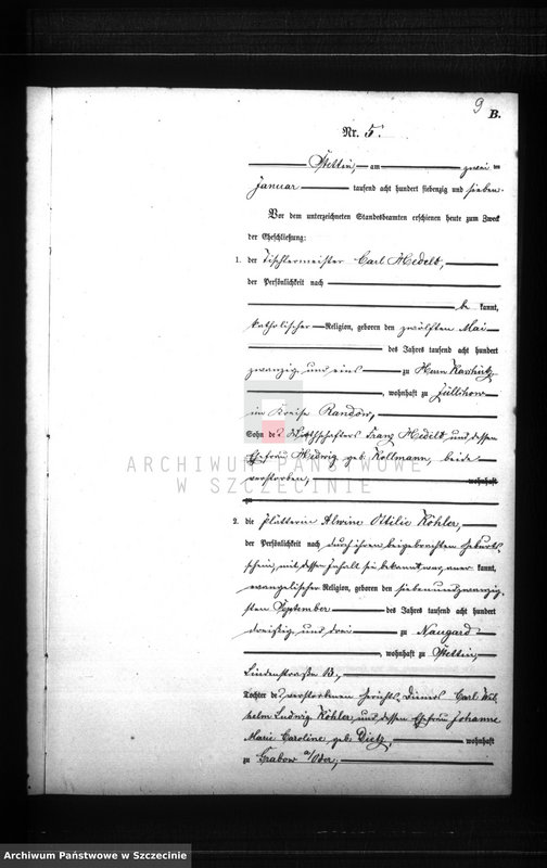Obraz 12 z jednostki "Heiraths-Register (Neben-Register) Band I"