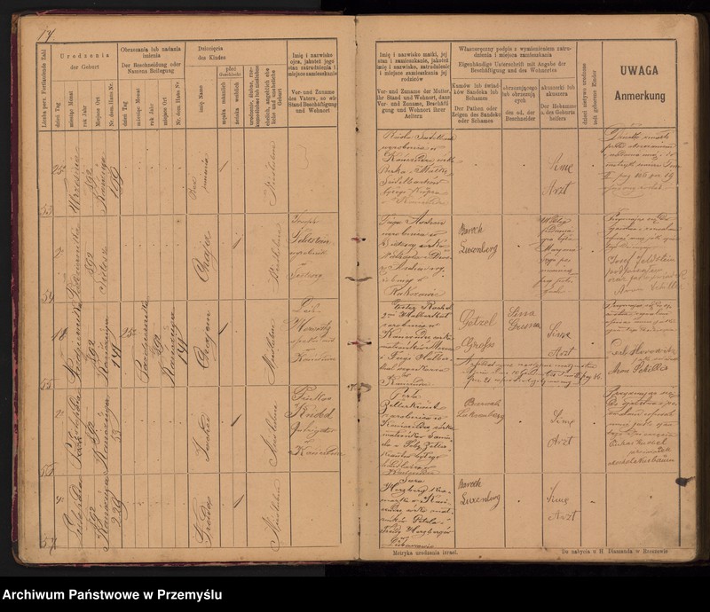 image.from.unit.number "Tom IV Księga urodzonych od 7/8 1891 do 25/7 1904"