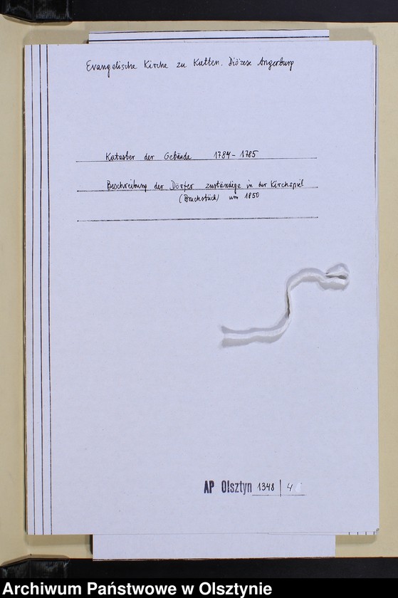 image.from.unit.number "Kataster der Gebäuder 1784-1875. Streitsache 1846 J. Beschreibung der Dörfer zuständige in Kirchspiel Bruchstück. 1850"