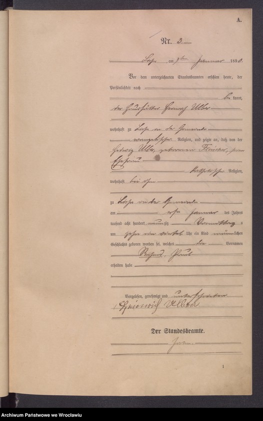 image.from.unit.number "Księga urodzeń Leśnica (Deutsch Lissa) 1890"