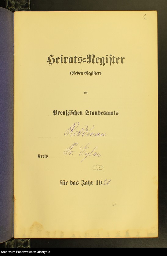 image.from.unit.number "Heiraths-Neben-Register Nr 1 - 10 [ Księga małżeństw - wtóropis ]"