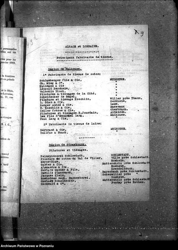 Obraz 13 z jednostki "Territoires Rhenans [korespondencja polskiego przedstawiciela handlowego Derezińskiego]"