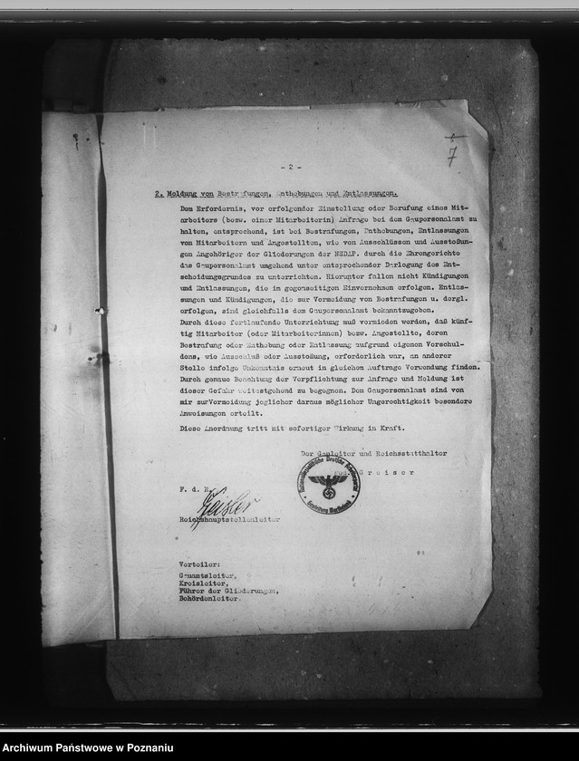 Obraz 11 z jednostki "Erfassung und Überprüfung der Beamten"