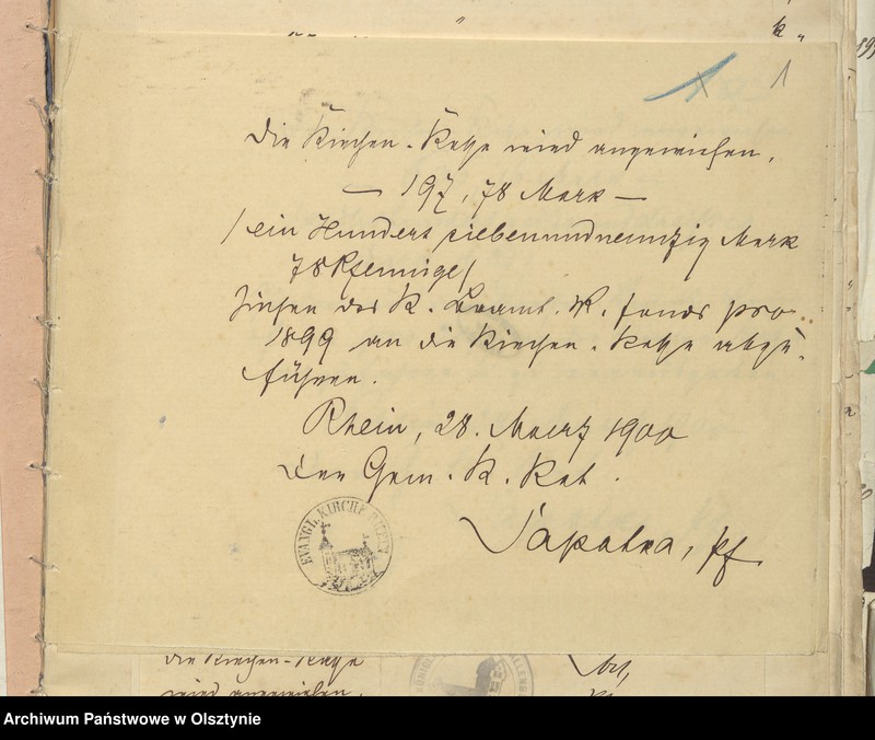 image.from.unit.number "Jahres Rechnung der Kirche zu Rhein"