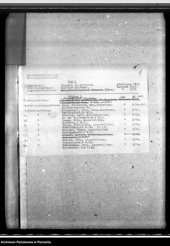 Obraz 5 z jednostki "Standtwacht- Zug 1 (neue Einteilung)"