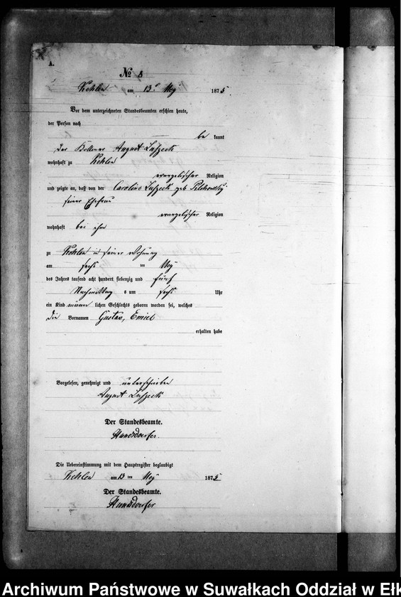 image.from.unit.number "Geburts-Neben-Register des Preussischen Standes-Amtes Kehlen Kreis Angerburg"