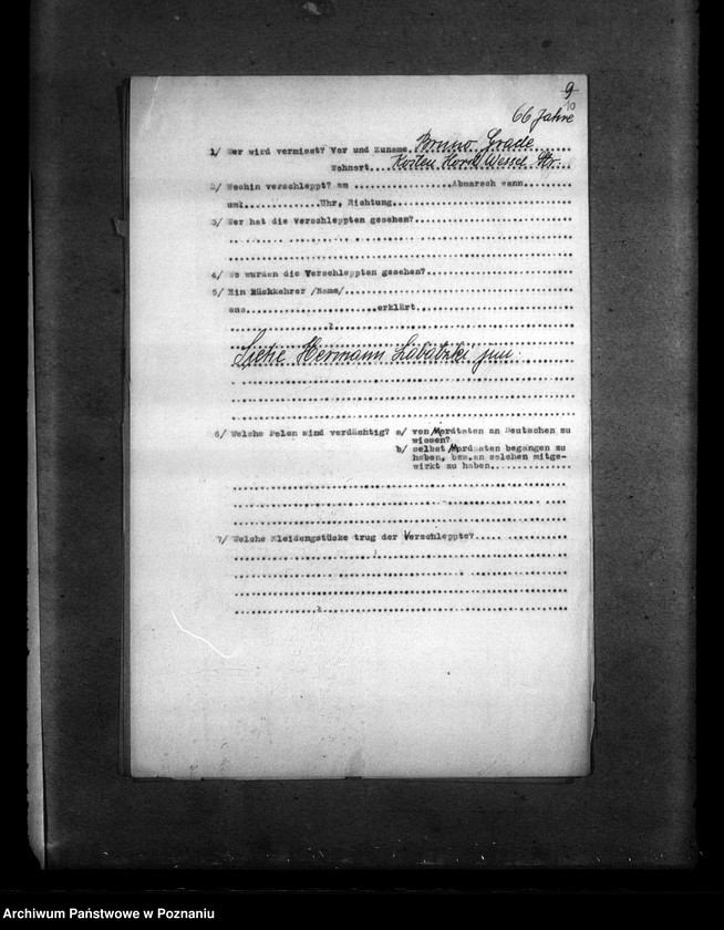 Obraz 14 z jednostki "Amtliche Meldungen Kreis Kosten (Kościan)"