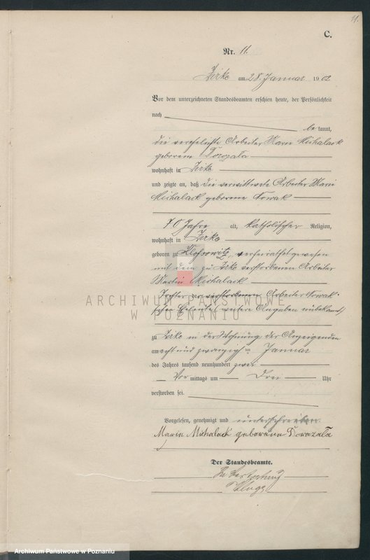 Obraz 14 z jednostki "Sterbe-Haupt-Register"