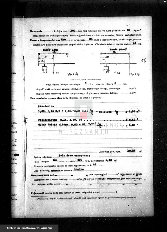 Obraz 15 z jednostki "Mleczarnia w Wieczynie pow. jarociński własność Fr. Borkowski nr fabr kotła 6762, nr woj. kotła 1925"