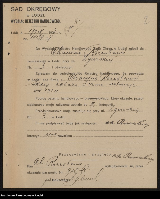 Obraz 4 z jednostki "Chanina Rozenbaum- sklep żelaza"