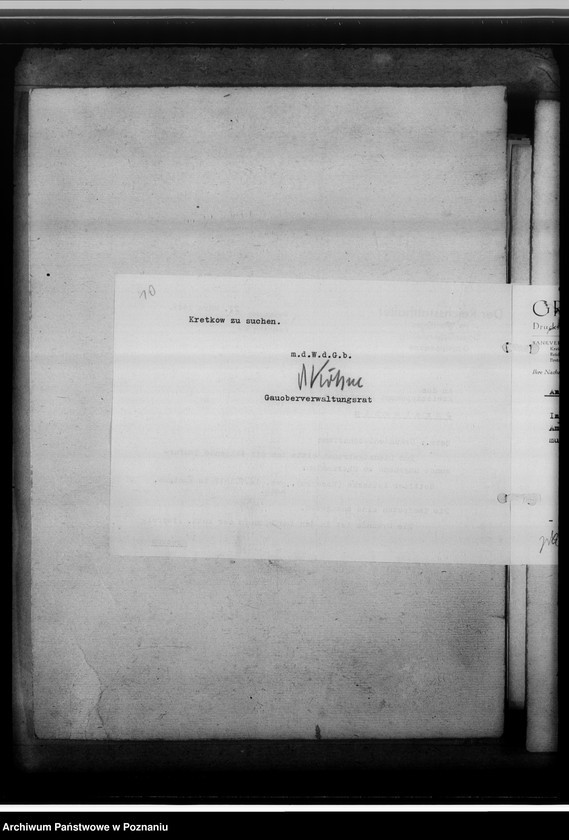 Obraz 14 z jednostki "[Korespondencja w sprawach organizacyjnych, sprawozdanie z działalności Kreissippenamt w Jarocine]"