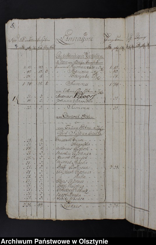 image.from.unit.number "Jahr Kirchen Rechnung der Silberbachschen Kirche aller Einnahme und Ausgabe wie auch Bau-Rechnung"