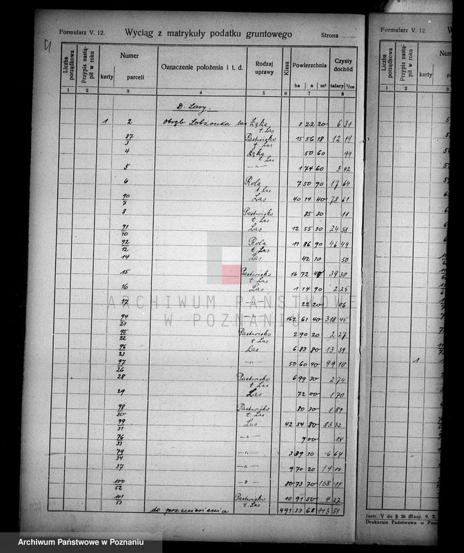 Obraz 8 z jednostki "Rejestr wyłączeń z art. 4 i 5 ustawy o wykonaniu reformy rolnej"