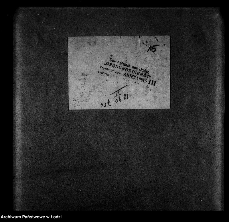 Obraz 18 z jednostki "I Ordnungsdienst [Zasiłki chorobowe dla pracowników wydziału, listy pracowników, zaświadczenia lekarskie]"