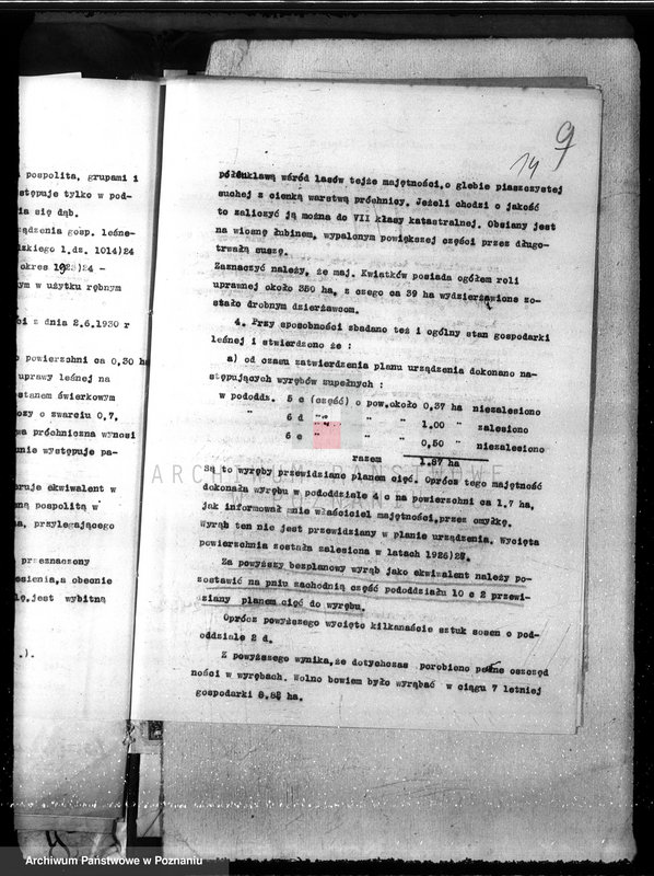 image.from.unit.number "Nadzór nad gospodarką w lasach majętności Kwiatków powiat ostrowski"