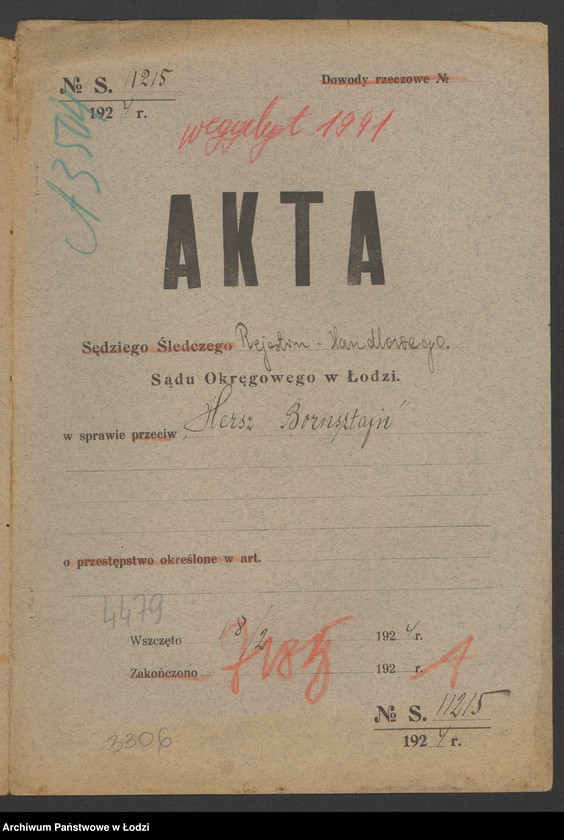 Obraz 2 z jednostki "Hersz Bornsztajn"