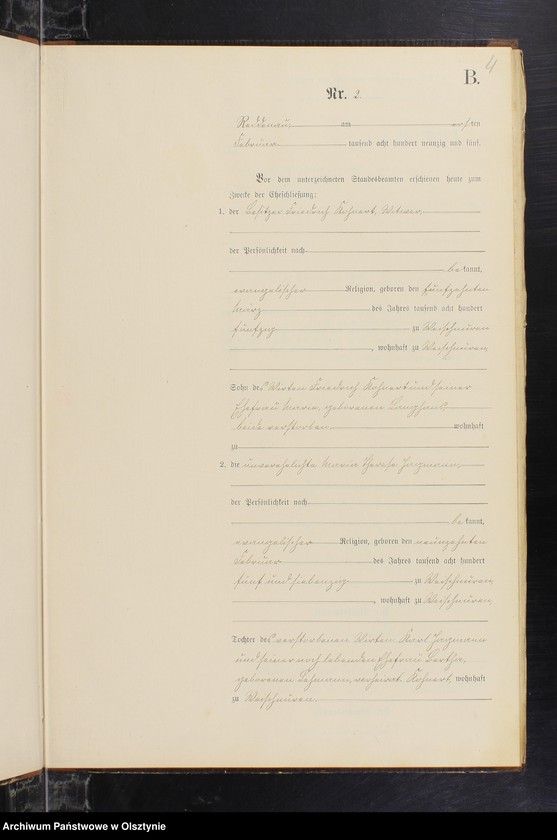 Obraz 6 z jednostki "Heiraths-Neben-Register Nr 1 - 17"