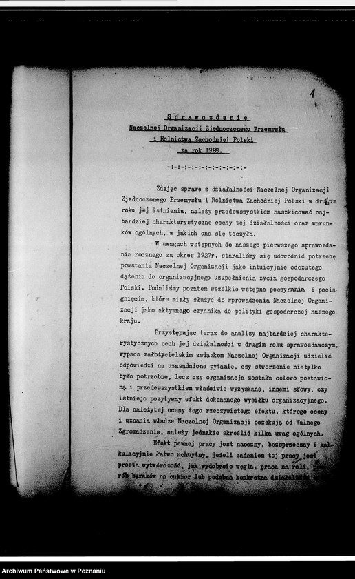 Obraz 5 z jednostki "Sprawozdania Naczelnej Organizacji Zjednoczonego Przemysłu i Rolnictwa Zachodniej Polski"
