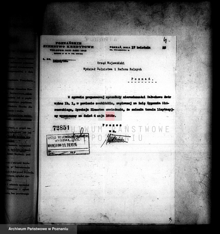 Obraz 8 z jednostki "Uregulowanie prawa własności rozparcelowanych gruntów z majątków Załachowo-Smęrzyn-Oporowo powiatu szubińskiego"