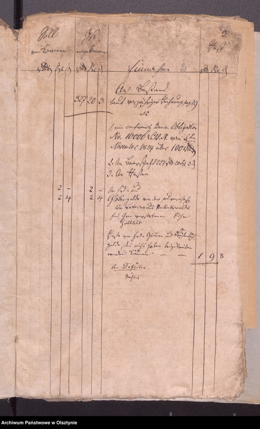 image.from.unit.number "Passenheimsche Stadt Kirchen Rechnung über Einnahme und Ausgabe"