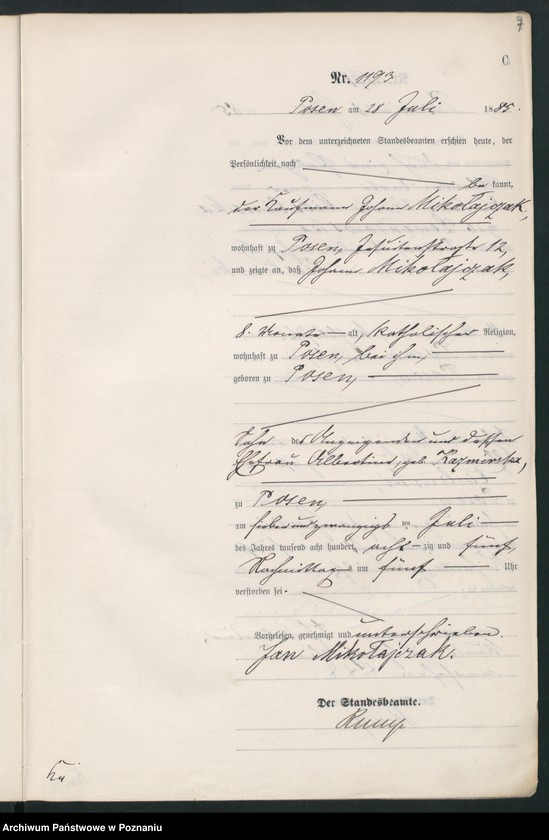 Obraz 10 z jednostki "Księga zgonów t. III"