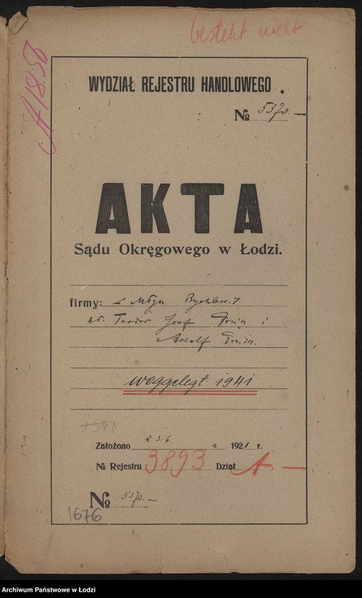 Obraz 2 z jednostki "Teodor i Adolf Preiss Młyn Bychlew – prowadzenie młyna motorowego"