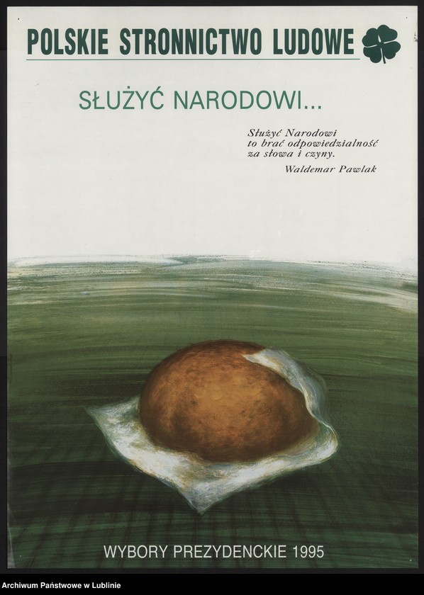 Obraz 15 z kolekcji "Wybory prezydenckie w 1995 r. - materiały wyborcze111"