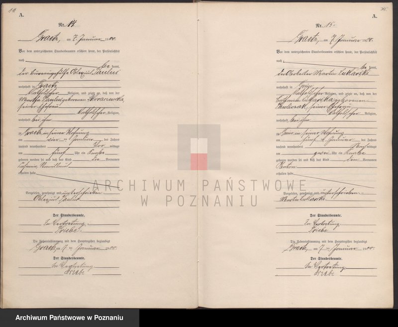Obraz 10 z jednostki "Geburts-Neben-Register"
