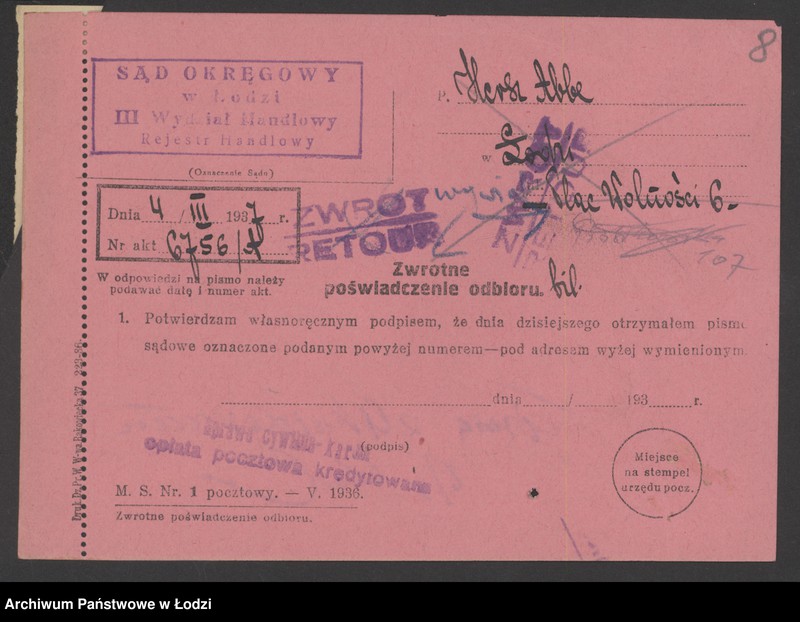 Obraz 10 z jednostki "Hersz Abe – sprzedaż garderoby dziecinnej"