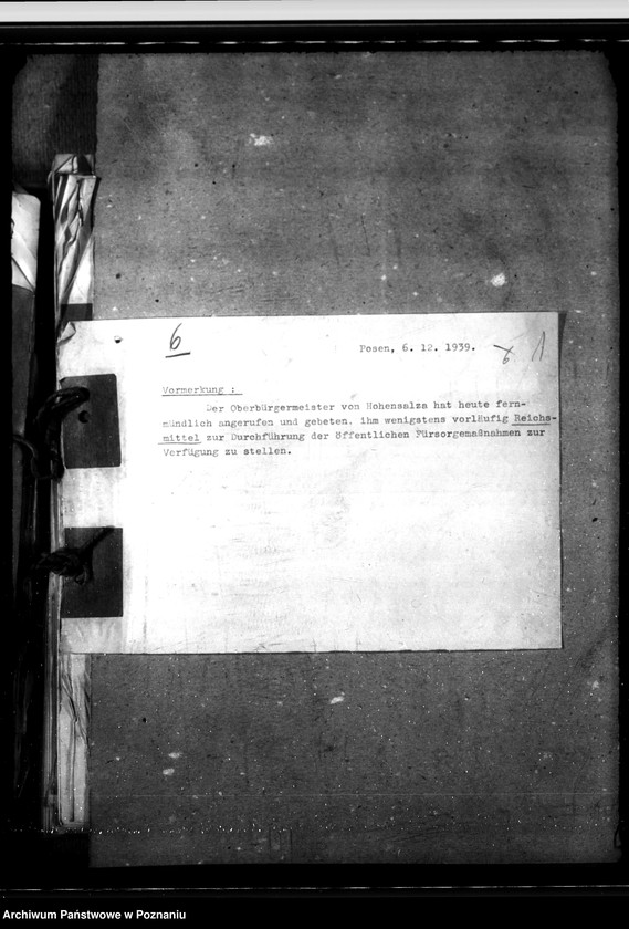 Obraz 6 z jednostki "Zarządzenia i korespondencja w sprawie opieki społecznej, zwłaszcza jej finansowania"