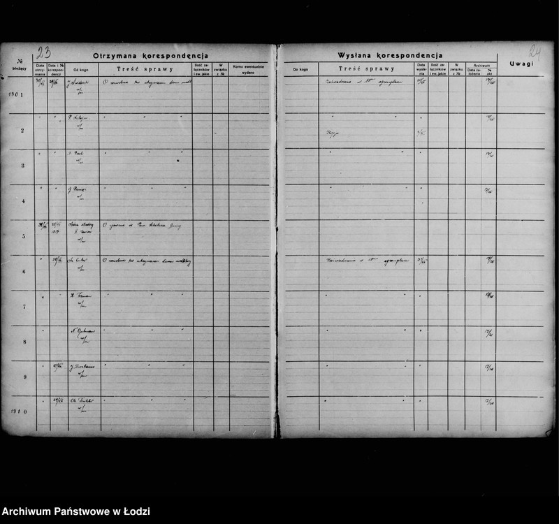 Obraz 16 z jednostki "[Dziennik korespondencyjny]"