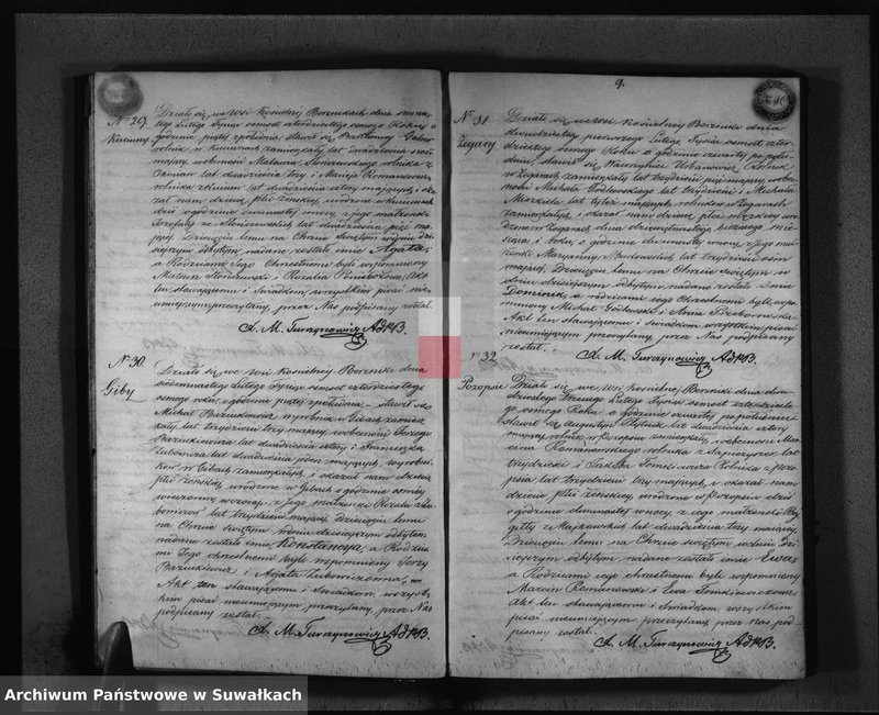 image.from.unit.number "Księga Duplikat Parafii Berznickiey z R-u 1848"