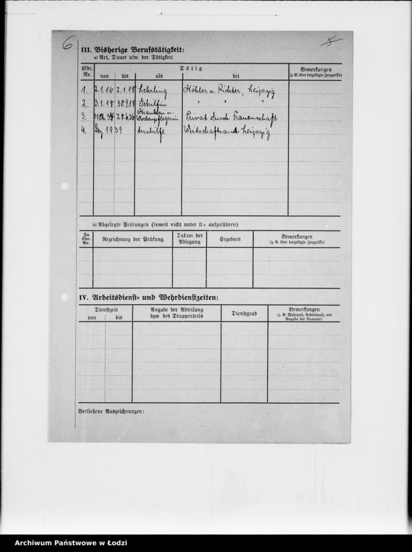 Obraz 11 z jednostki "Ausgeschiedene Angestellte F-G [Akta personalne]"