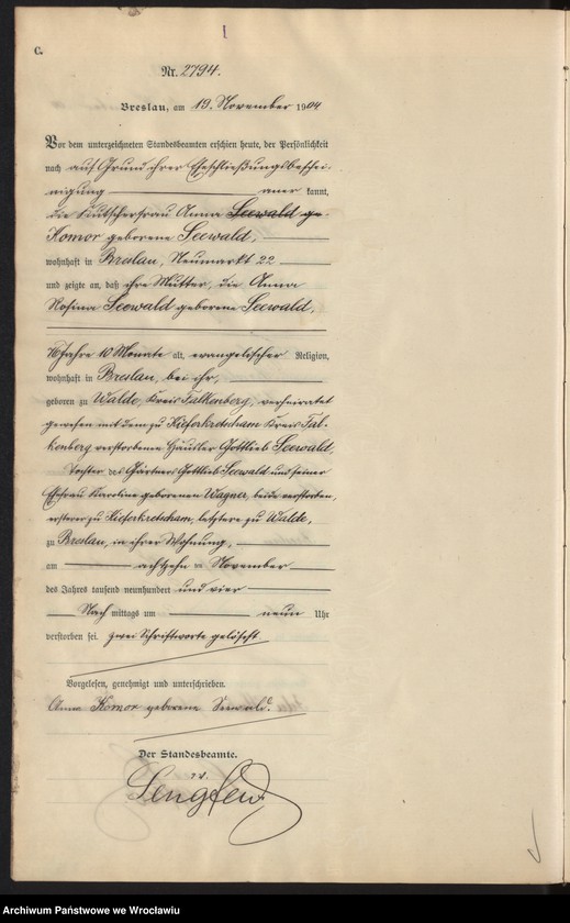 image.from.unit.number "Sterbe-Haupt-Register Breslau I 1904 Band 8"