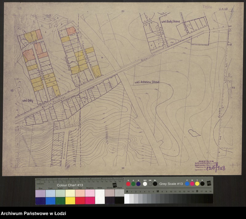 Obraz 1 z jednostki "Plan miasta Łodzi. Sekcja NO 43"