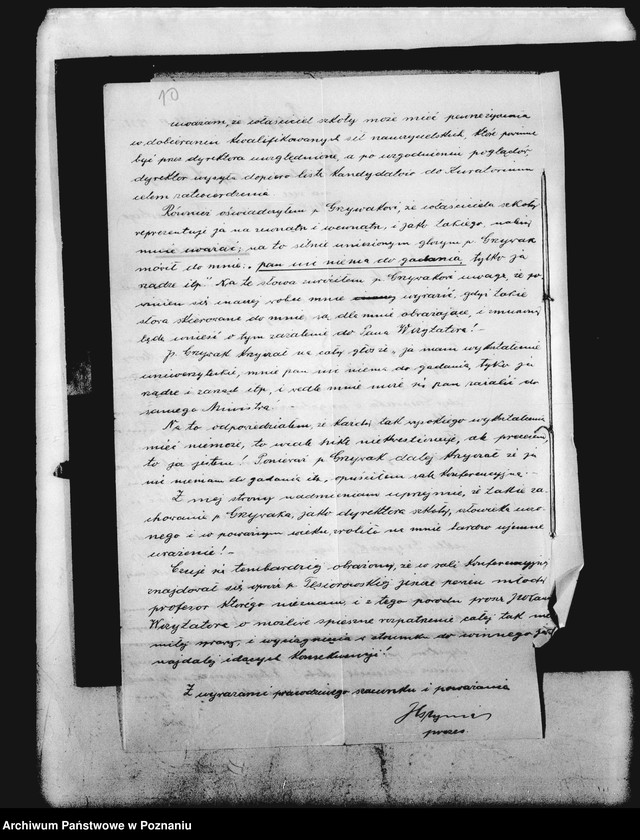 Obraz 13 z jednostki "Prywatne Gimnazjum Męskie- Ostrów Wielkopolski [sprawozdania z wizytacji]"