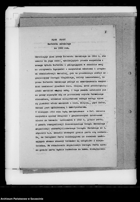 Obraz 7 z jednostki "Plany pracy i sprawozdania Referatu Morskiego"
