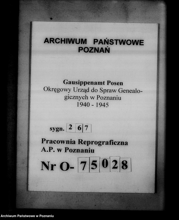 Obraz 1 z jednostki "[Wykaz ksiąg kościelnych wyznania ewangelickiego i katolickiego z powiatu śremskiego]"